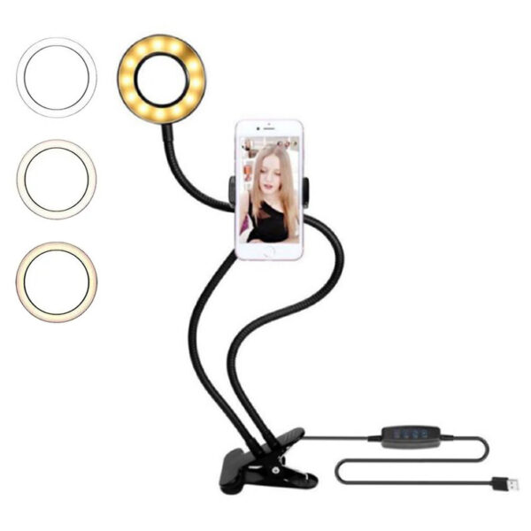 ANILLO LUZ LED PROFESIONAL LIVE STREAM (JTACCEL213)