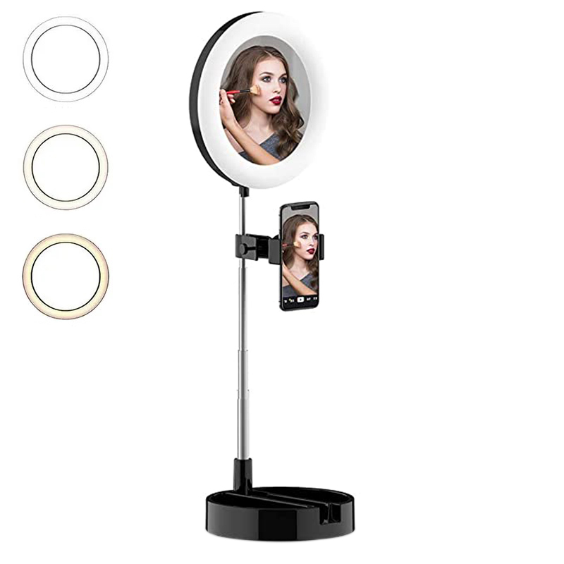 ANILLO LUZ LED ESPEJO Y SOPORTE CELULAR (JTACCEL239)