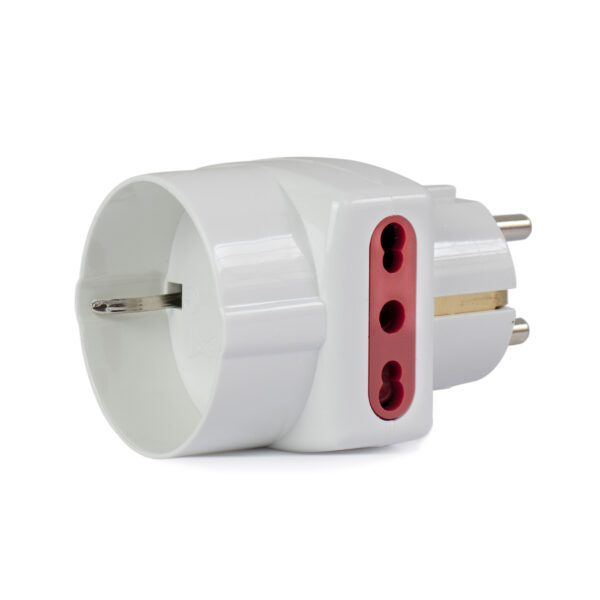 ADAPTADOR CONATEL SCHUKO 1 SCHUKO + 2 3 EN LINEA (JTADELEC018)