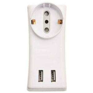 ADAPT. SCHK + 2TCTE 3L A FICHA + 2 USB (JTADELEC019)