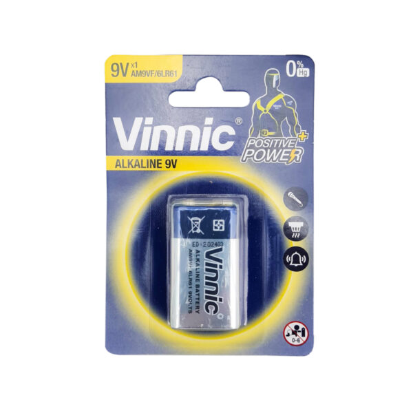 BATERIA VINNIC 9V ALCALINA (JTBAT015)