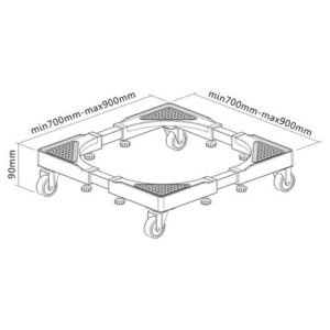 SOPORTE BRATECK ELECTRODOMESTICOS 70-90CM (JTBRAT027)