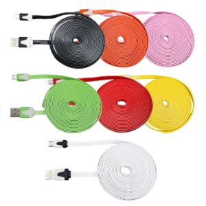 CABLE MICRO USB 3MTS CHATO COLORES (JTCABL075)