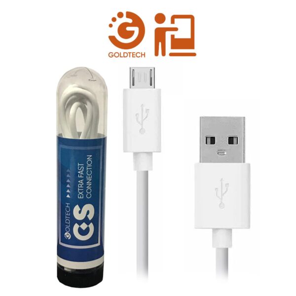 CABLE MICRO USB GOLDTECH EN TUBO (JTCABL302)