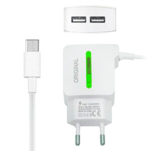 CARGADOR DE PARED V8 MICRO USB 3.1A (JTCARG113)
