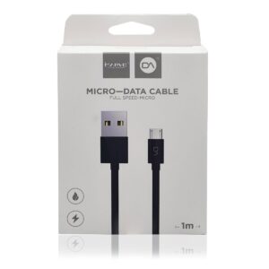 CABLE DA MICRO USB CABEZAL PLANO NEGRO DT0071MBK (JTDA001)