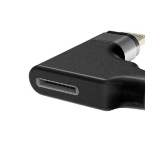 CABLE DA IPHONE 2EN1 LATERAL NEGRO DT0048BK (JTDA021)