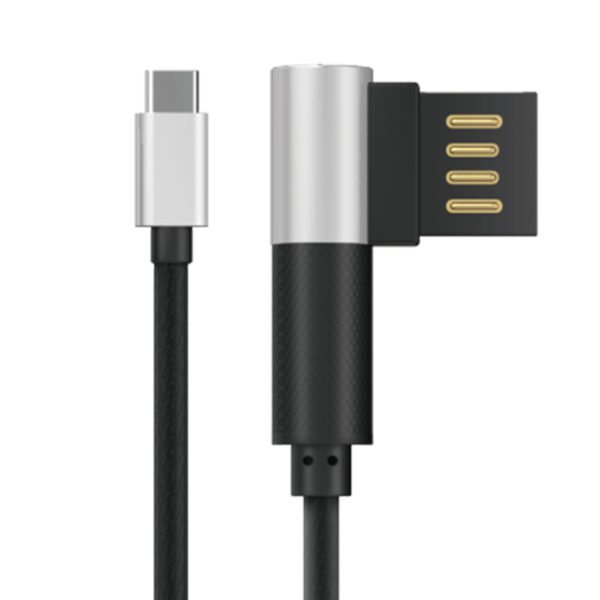 CABLE DA TIPO C MALLADO LATERAL PLATA DT0012TSY (JTDA029)
