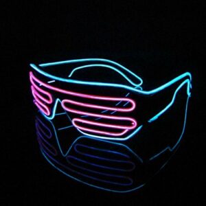 LENTES CON RAYAS Y LUZ DE NEON PARA FIESTAS (JTFIEST058)