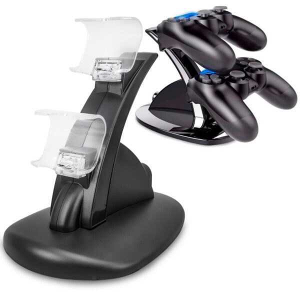 CARGADOR SOPORTE 2 JOYSTICK PS4 VERTICAL (JTGAME052)