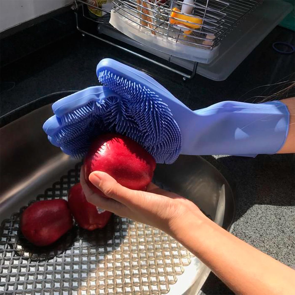 GUANTES DE SILICONA P/LAVAR VAJILLA Y VEGETALES (JTHOG210) - Image 4