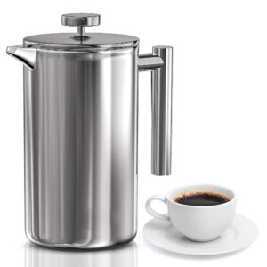 CAFETERA PRENSA FRANCESA ACERO INOXIDABLE 1LT (JTHOG364)