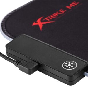 MOUSE PAD GAMER XTRIKE ME MP-602 LUCES RGB (JTXTRIKE040)