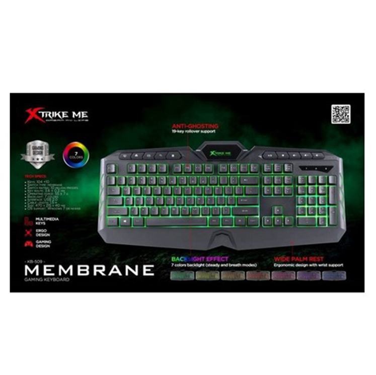 TECLADO GAMER XTRIKE ME KB-509 NEGRO (JTXTRIKE069) - Image 2