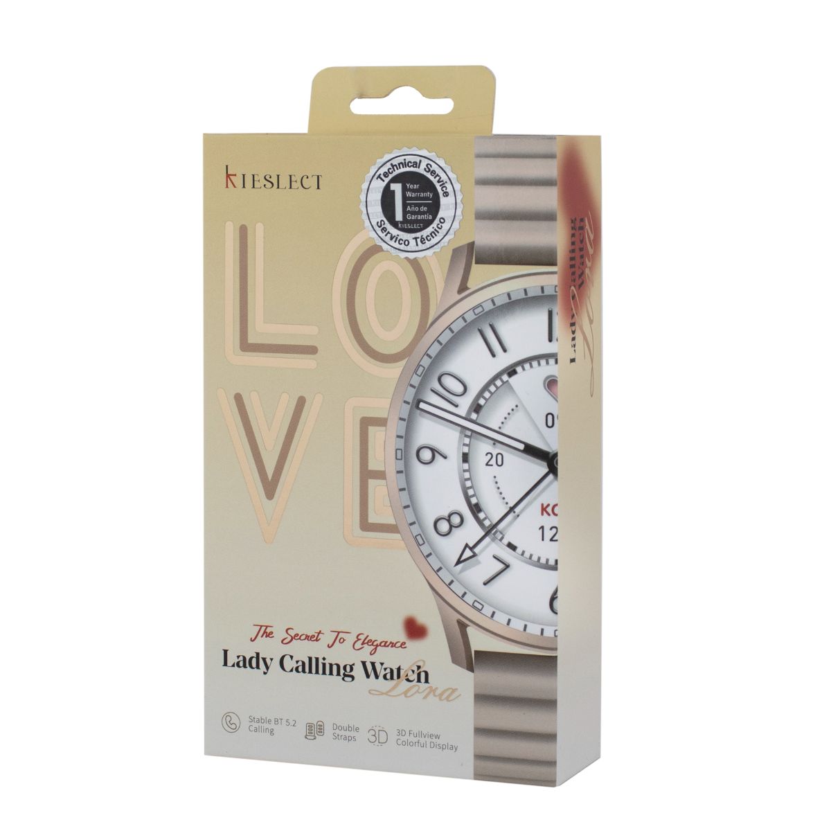 RELOJ SMARTWATCH XIAOMI KIESLECT CALLING LORA DORADO (JTACCEL308) - Image 2