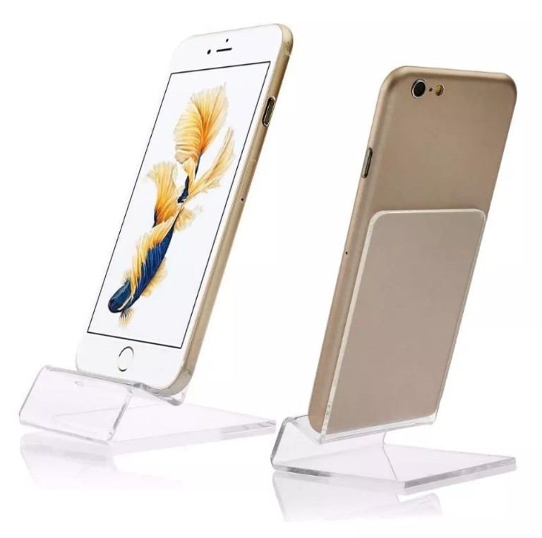 SOPORTE EXHIBIDOR P/CELULAR DE ACRILICO (JTACCEL324)