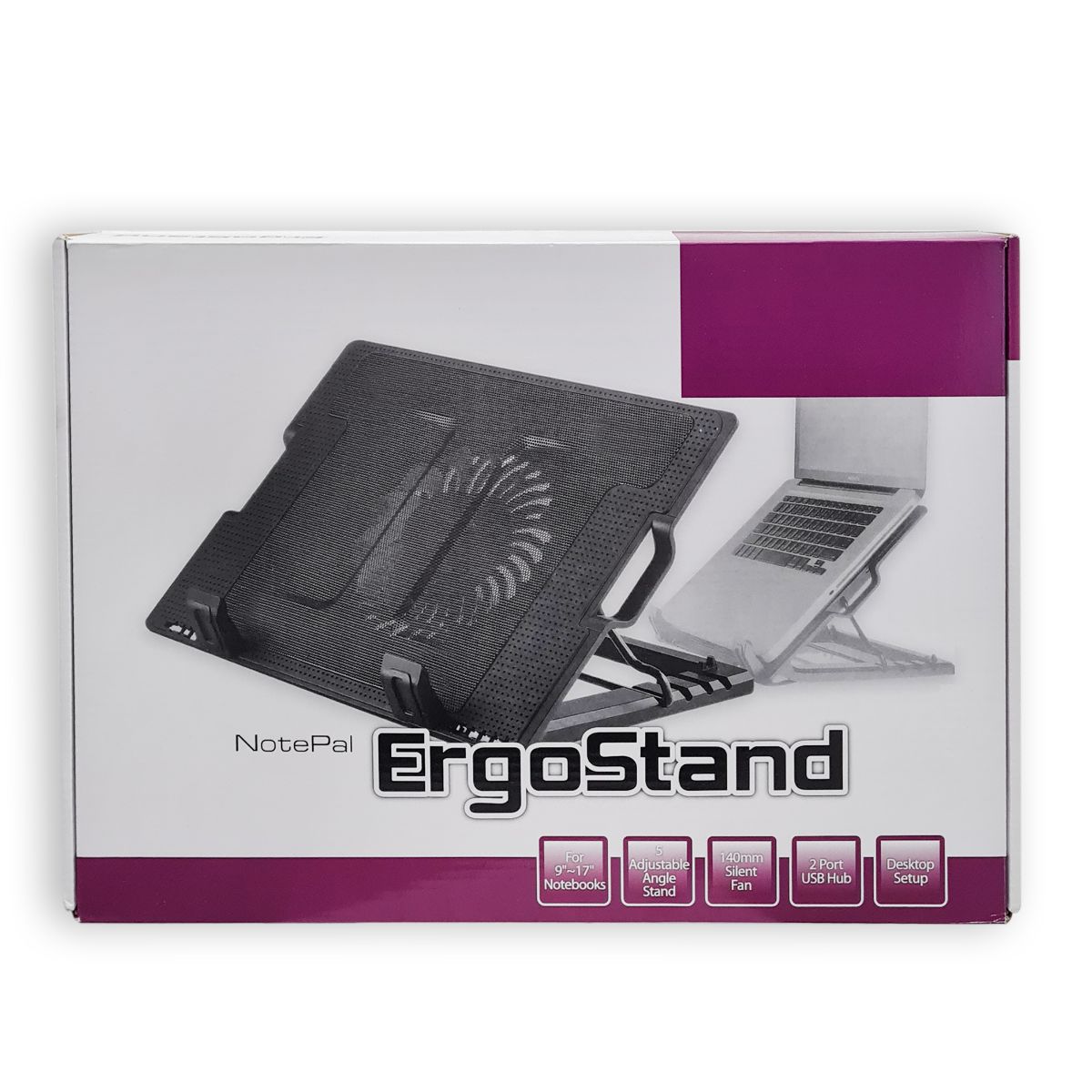 BANDEJA COOLER  AJUSTABLE 9" A 17" USB NEGRO (JTACCPC013) - Image 4