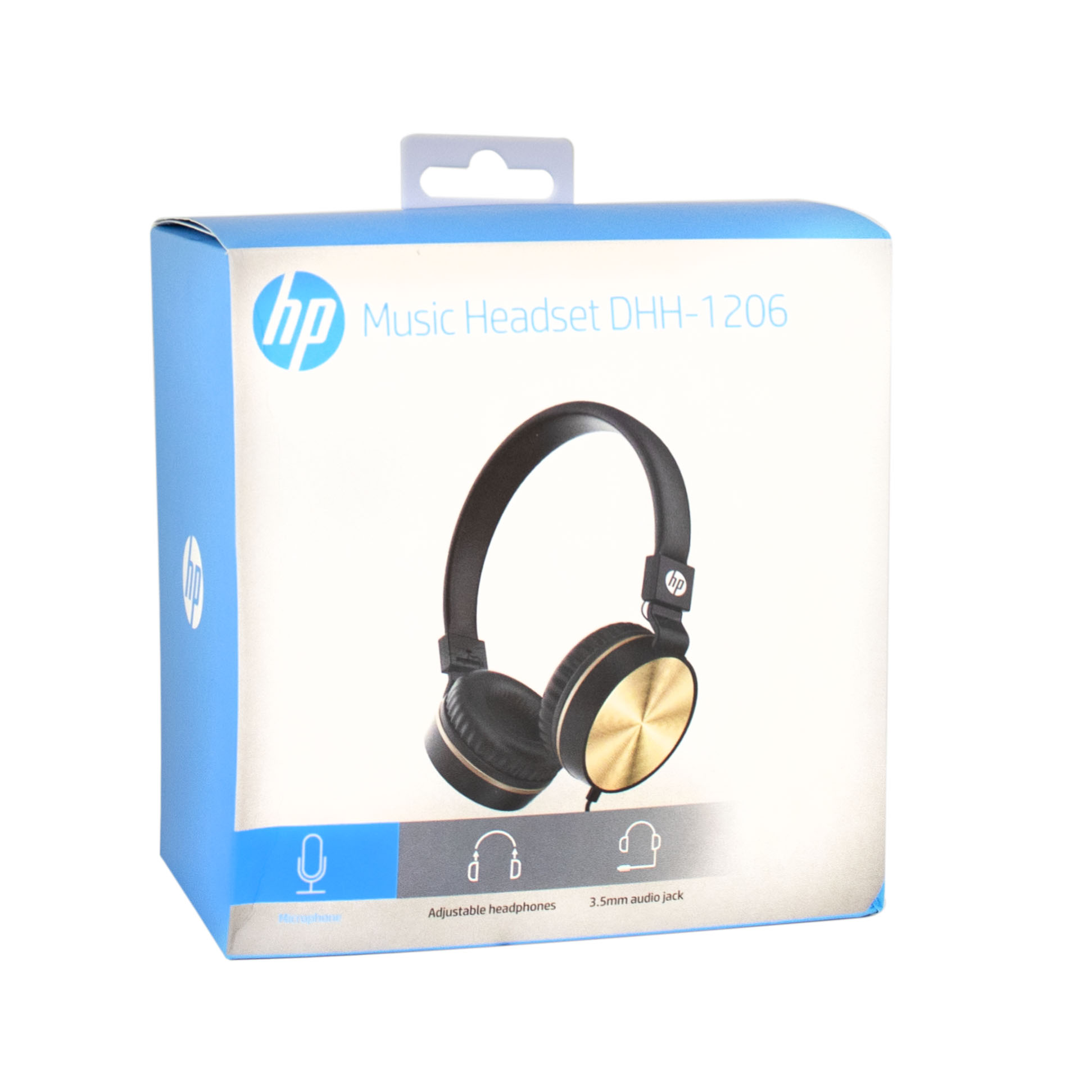 VINCHA AURICULAR CABLEADA DHH-1206 HP NEGROYDORADO (JTAUR452) - Image 4