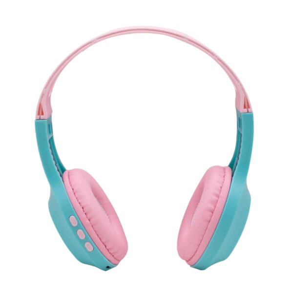 VINCHA AURICULAR BT BK-23 VERDE AGUA Y ROSA (JTAUR501) - Image 2