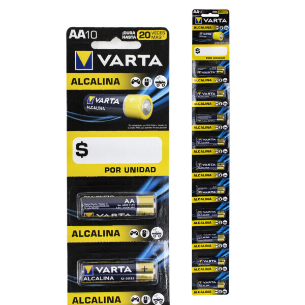 PILA ALCALINA VARTA TIRA X10 AA (JTBAT041)