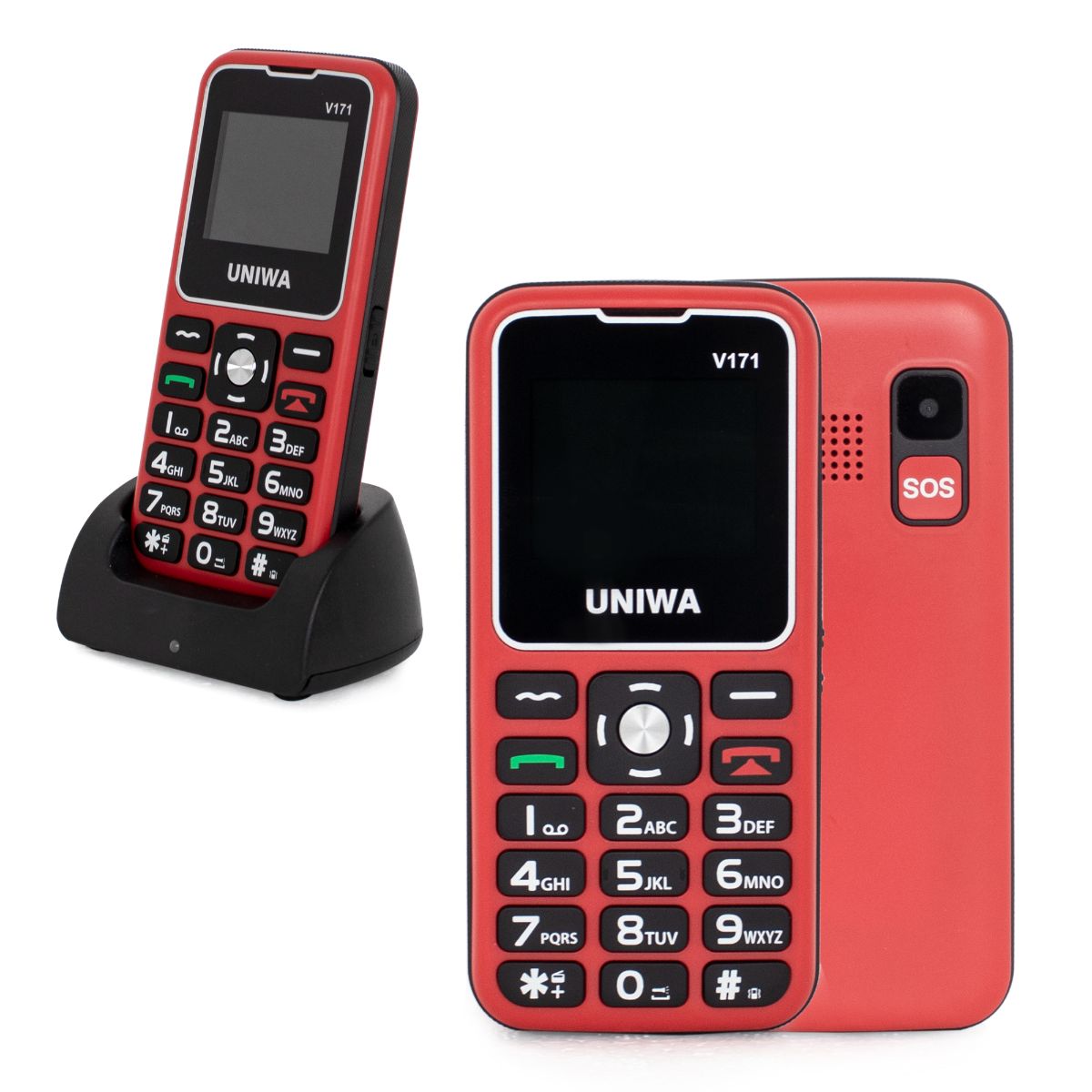 CELULAR UNIWA SENIOR CON SOS ROJO (JTCEL190)