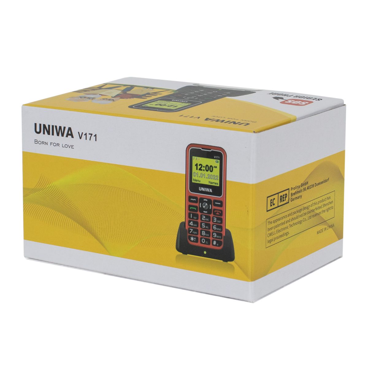 CELULAR UNIWA SENIOR  CON SOS NEGRO (JTCEL191) - Image 4