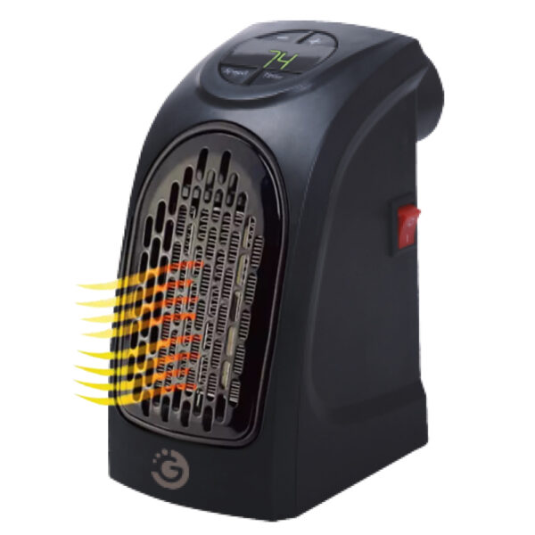 CALEFACTOR 220V PORTATIL C/DISPLAY GOLDTECH NEGRO (JTELEC090)