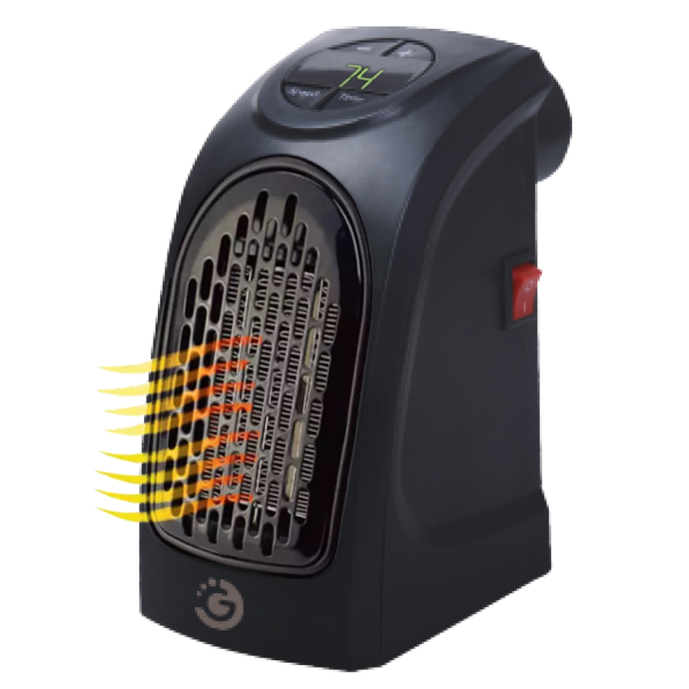 CALEFACTOR 220V PORTATIL C/DISPLAY GOLDTECH NEGRO (JTELEC090)