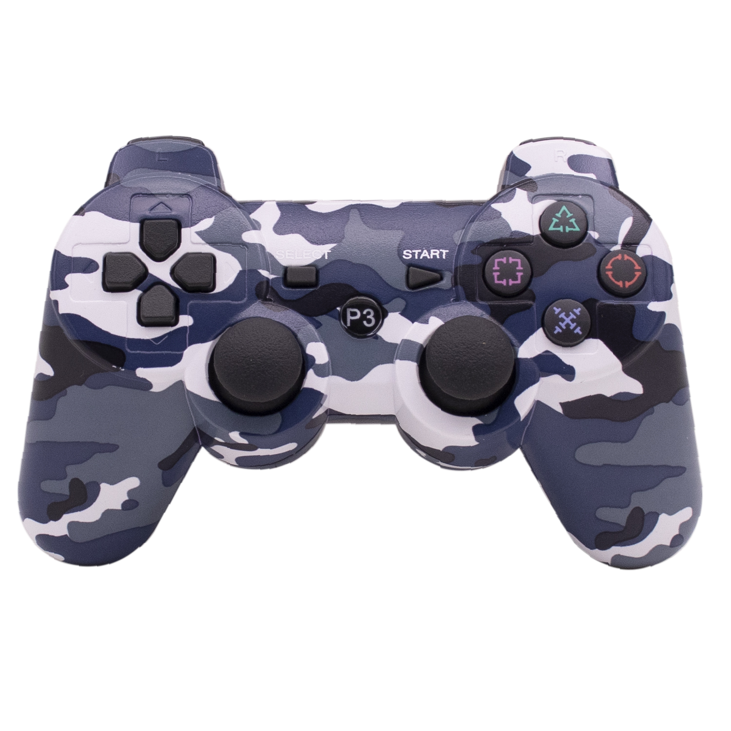 JOYSTICK INALAMBRICO PS3 CAMUFLADO AZUL (JTGAME130)