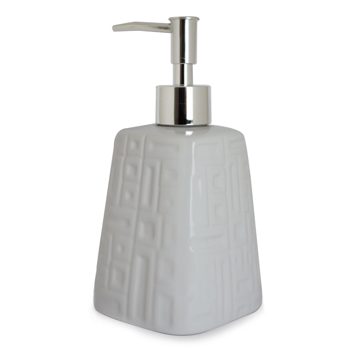 DISPENSADOR BOTELLA CERAMICA P/JABON BLANCO (JTHOG439)