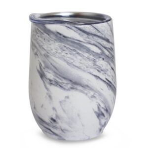 MATE SIMIL MARMOL BLANCO GRIS C/TAPA 320ML (JTHOG454)