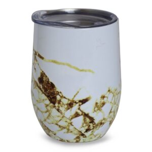 MATE SIMIL MARMOL BLANCO GRIS C/TAPA 320ML (JTHOG455)