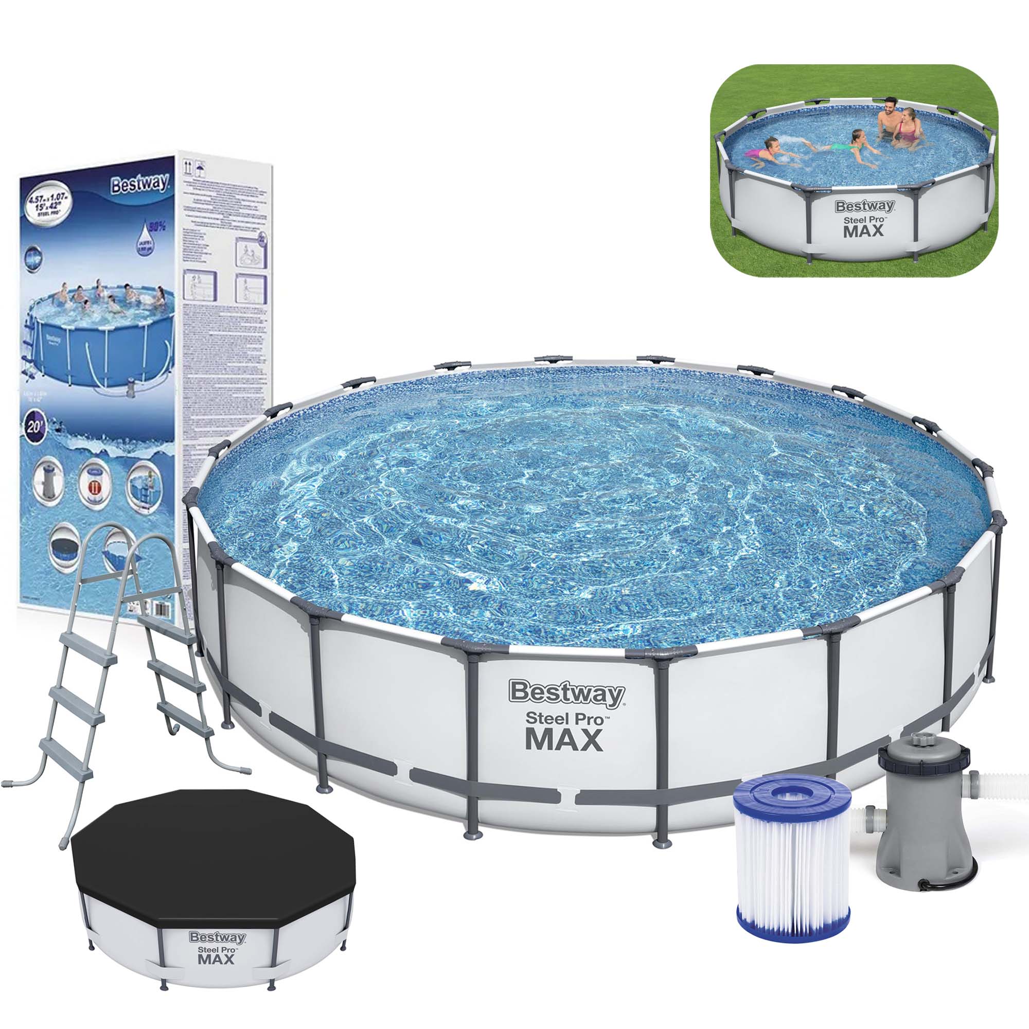 PISCINA BESTWAY 14970LT ESTRUCTURAL REDONDA (JTHOG653)