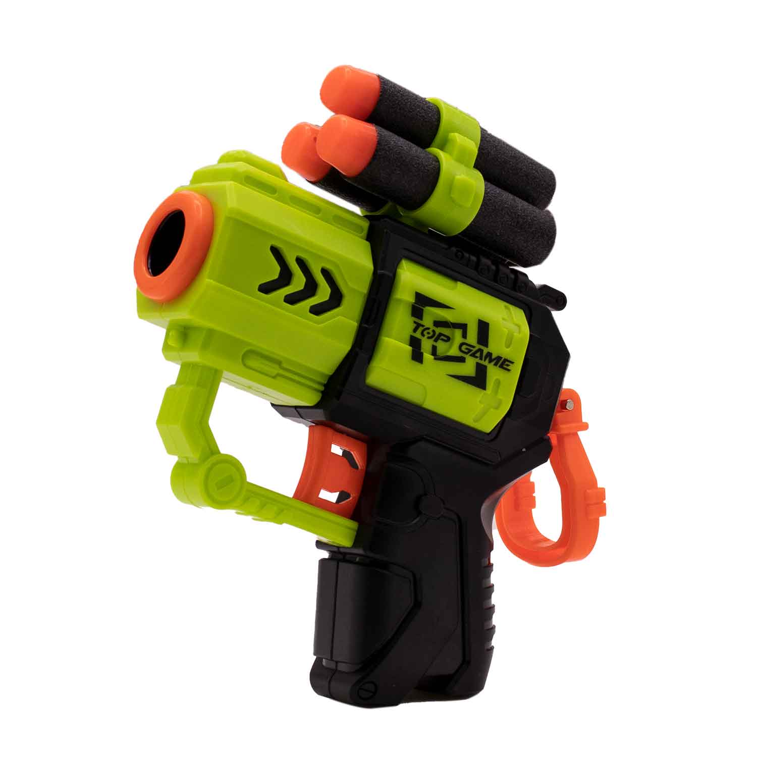 PISTOLA LANZA DARDOS AIR BLASTER 6 DARDOS VERDE (JTJUG225)