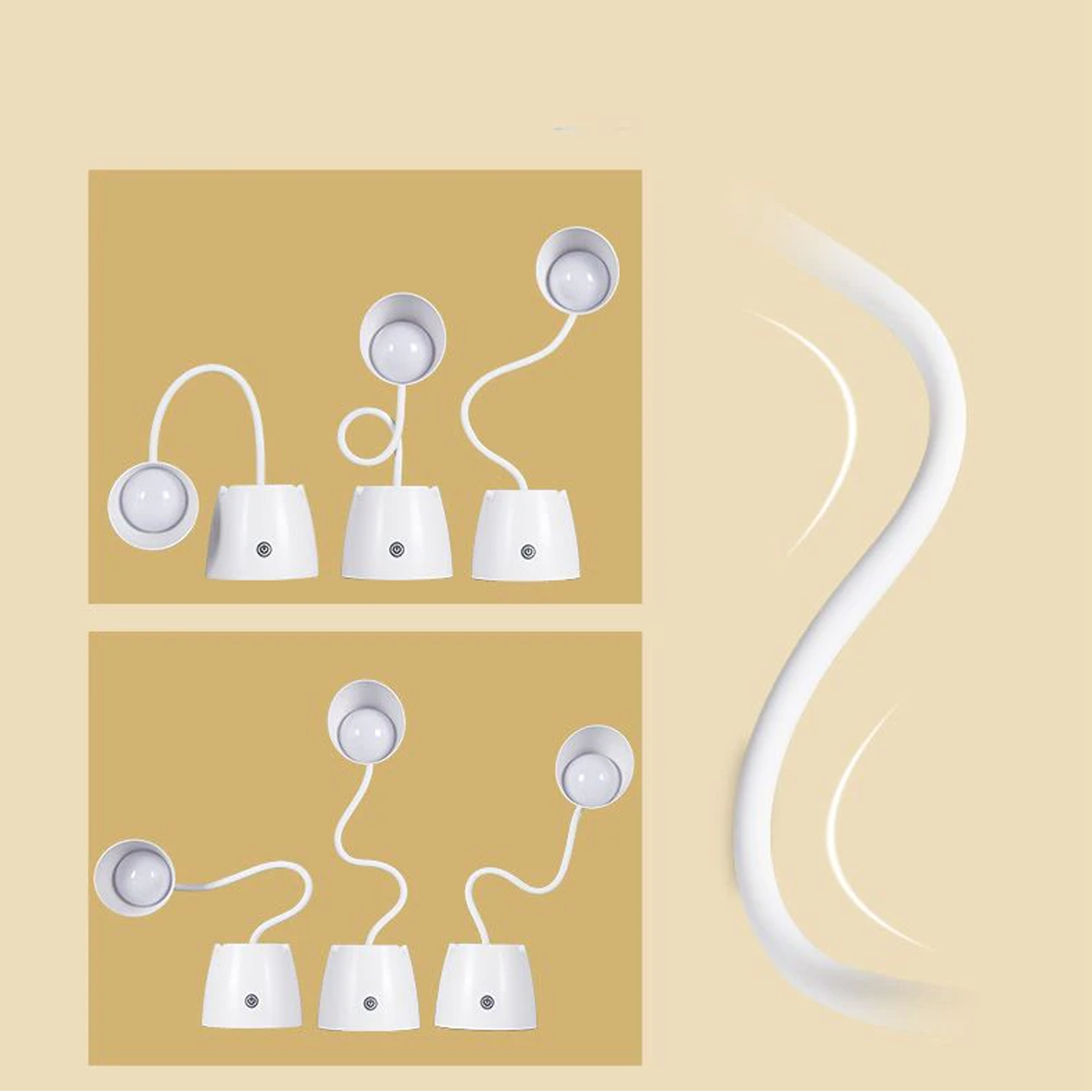 LÁMPARA LED LAPICERO OVAL USB FLEXIBLE 3 NIVELES (JTLAMP123) - Image 3