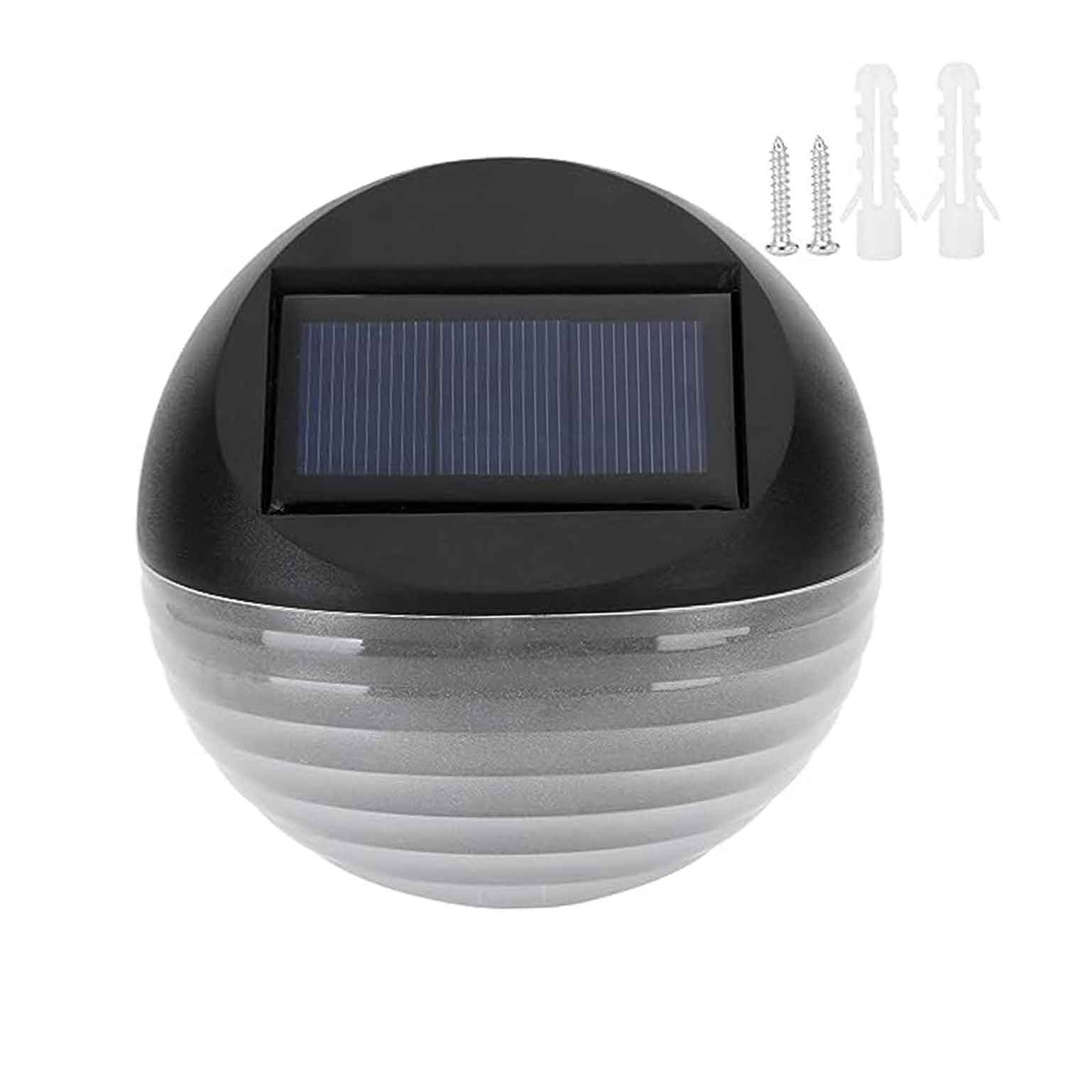 LAMPARA SOLAR X4 EXTERIOR REDONDA SENSOR (JTLAMP133)