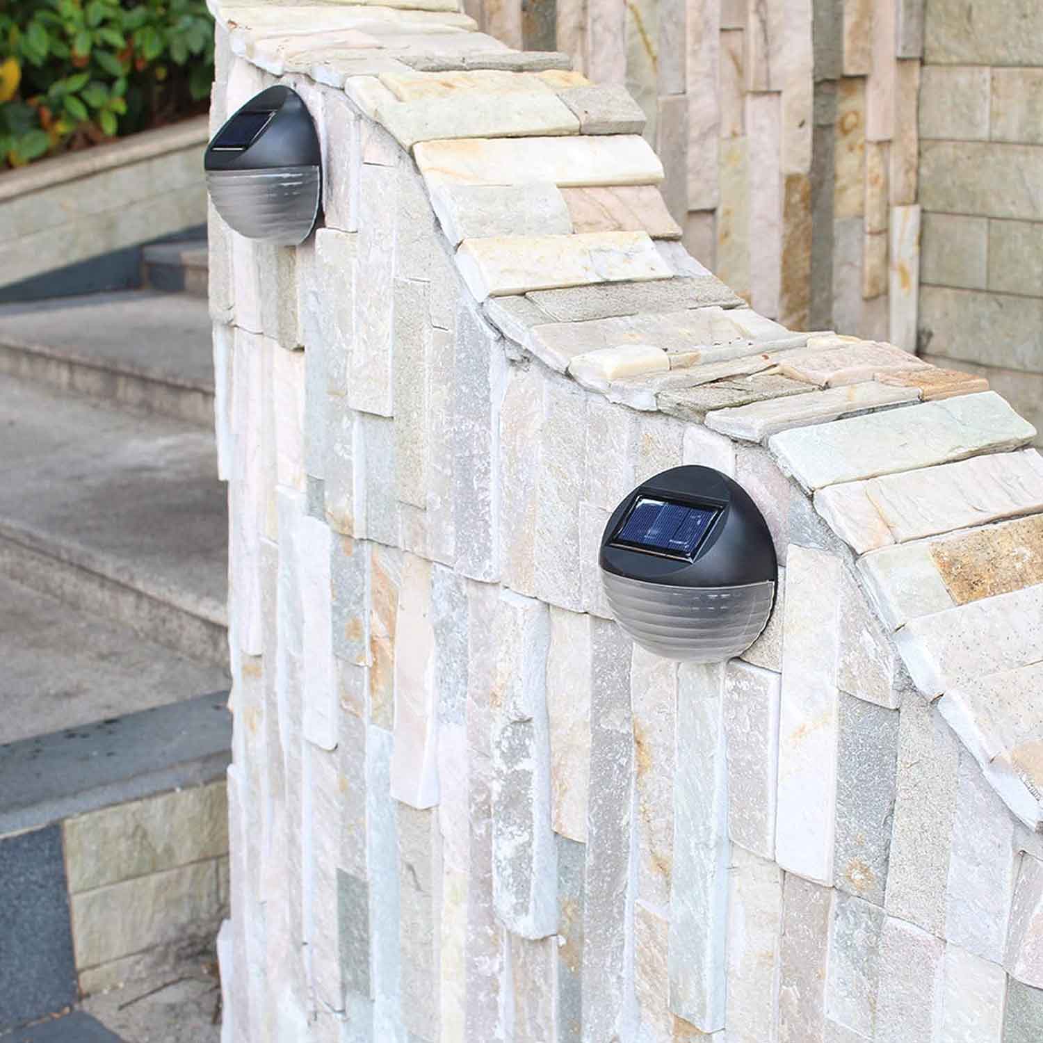 LAMPARA SOLAR X4 EXTERIOR REDONDA SENSOR (JTLAMP133) - Image 2