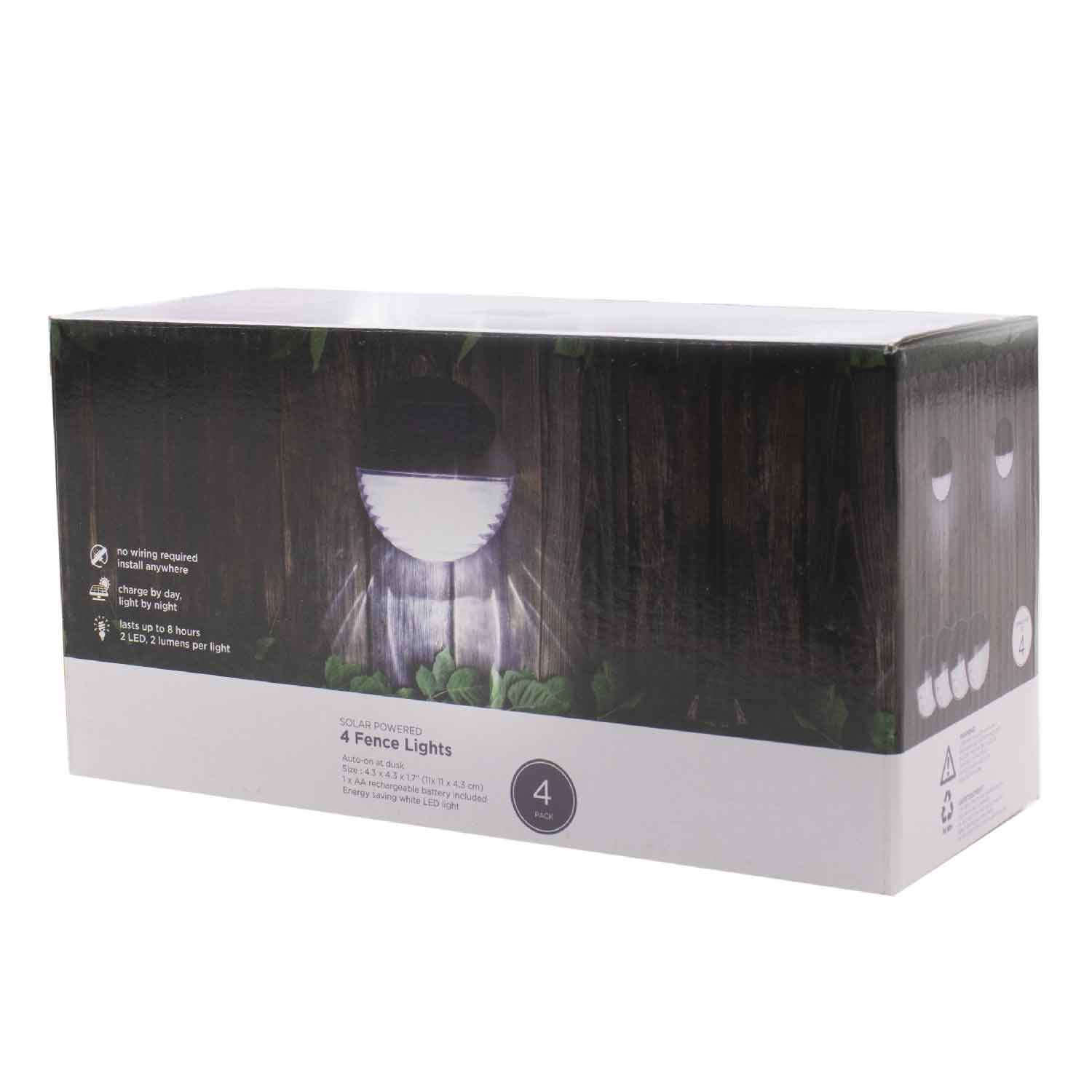 LAMPARA SOLAR X4 EXTERIOR REDONDA SENSOR (JTLAMP133) - Image 4