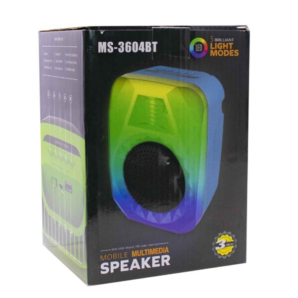 PARLANTE BT MS-3603BT C/LEDS (JTPAR180) - Image 3