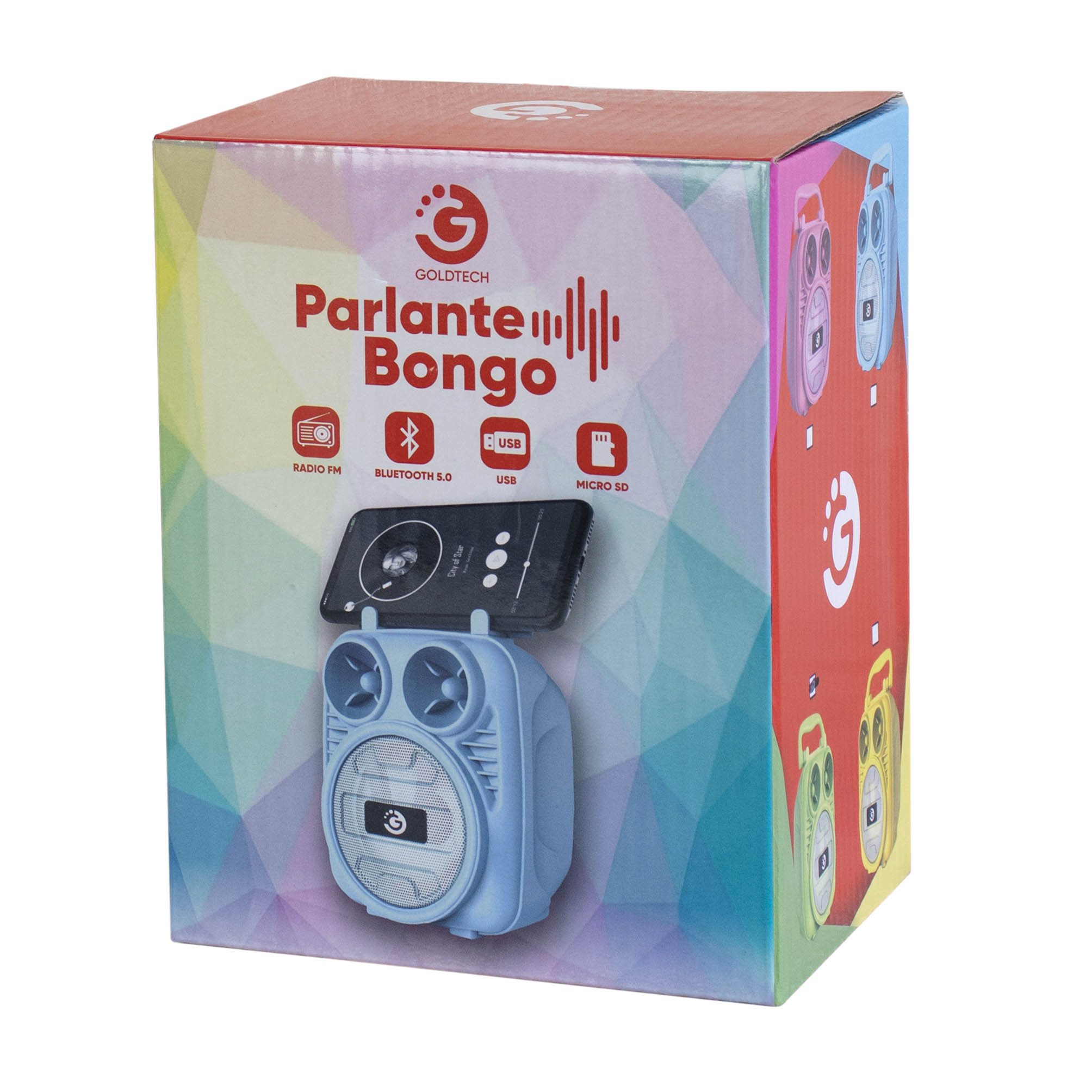 PARLANTE PORTABLE BONGO 3" GOLDTECH (JTPAR380) - Image 4