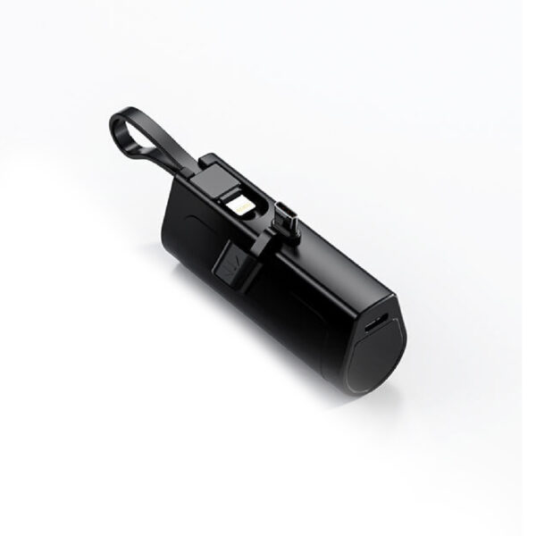 MINI POWER BANK BASE TIPO C 5000MAH NEGRO (JTPOW026NEGRO) - Image 2