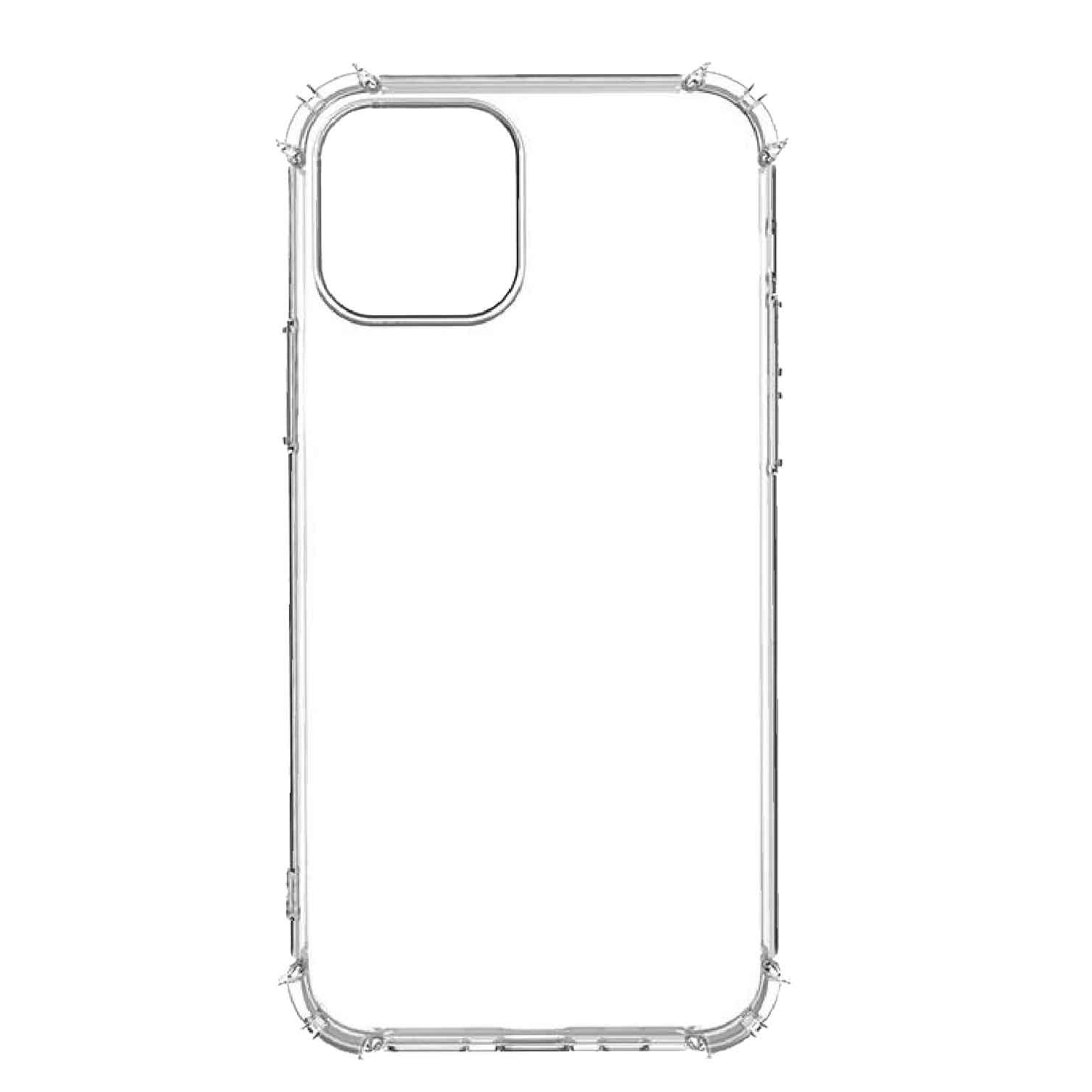 Custodia morbida in silicone TPU trasparente per iPhone 11 12 13