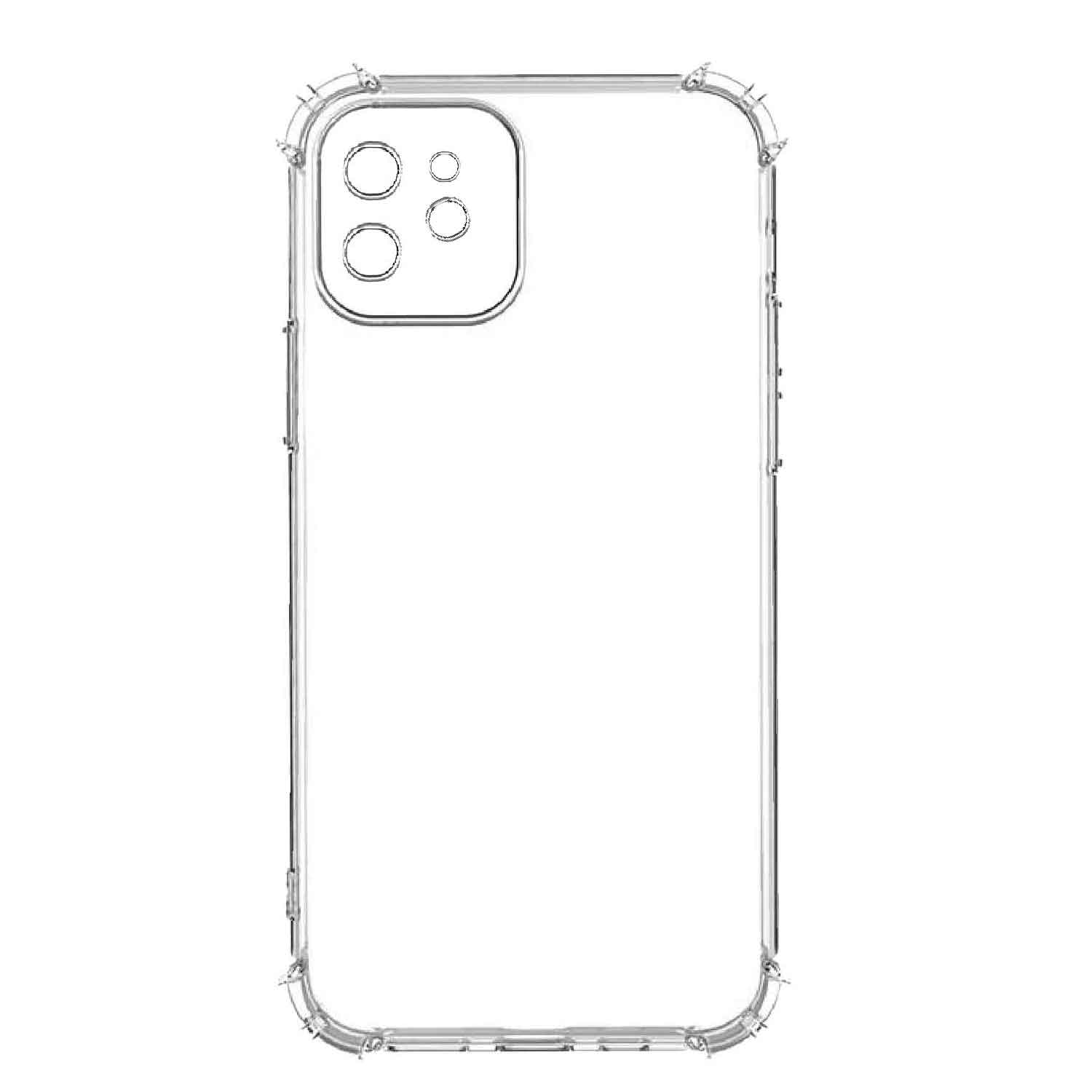 TPU PROTECTOR PARA IPHONE 12 TRANSPARENTE (JTPUIP12-TR)