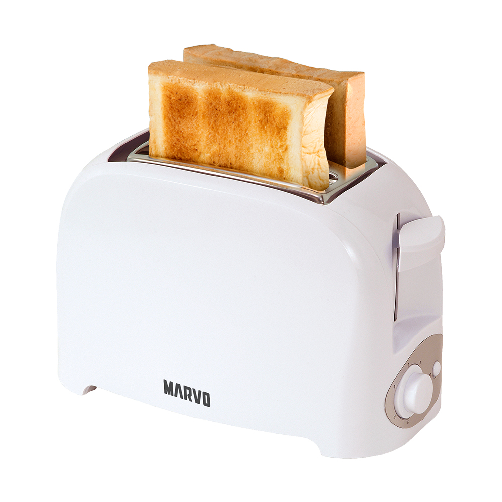 TOSTADORA MARVO HST-006 2 PANES BLANCO (JMARVO009)