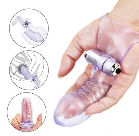 VIBRADOR CONSOLADOR  DEDAL TIPO GUANTE (JTSEX052)