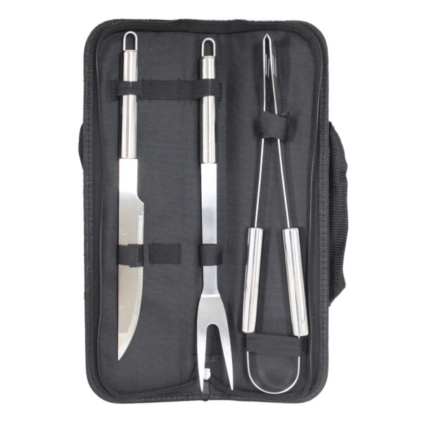 SET ASADOR x3 PIEZAS ESTUCHE NEGRO (JTHOG784)