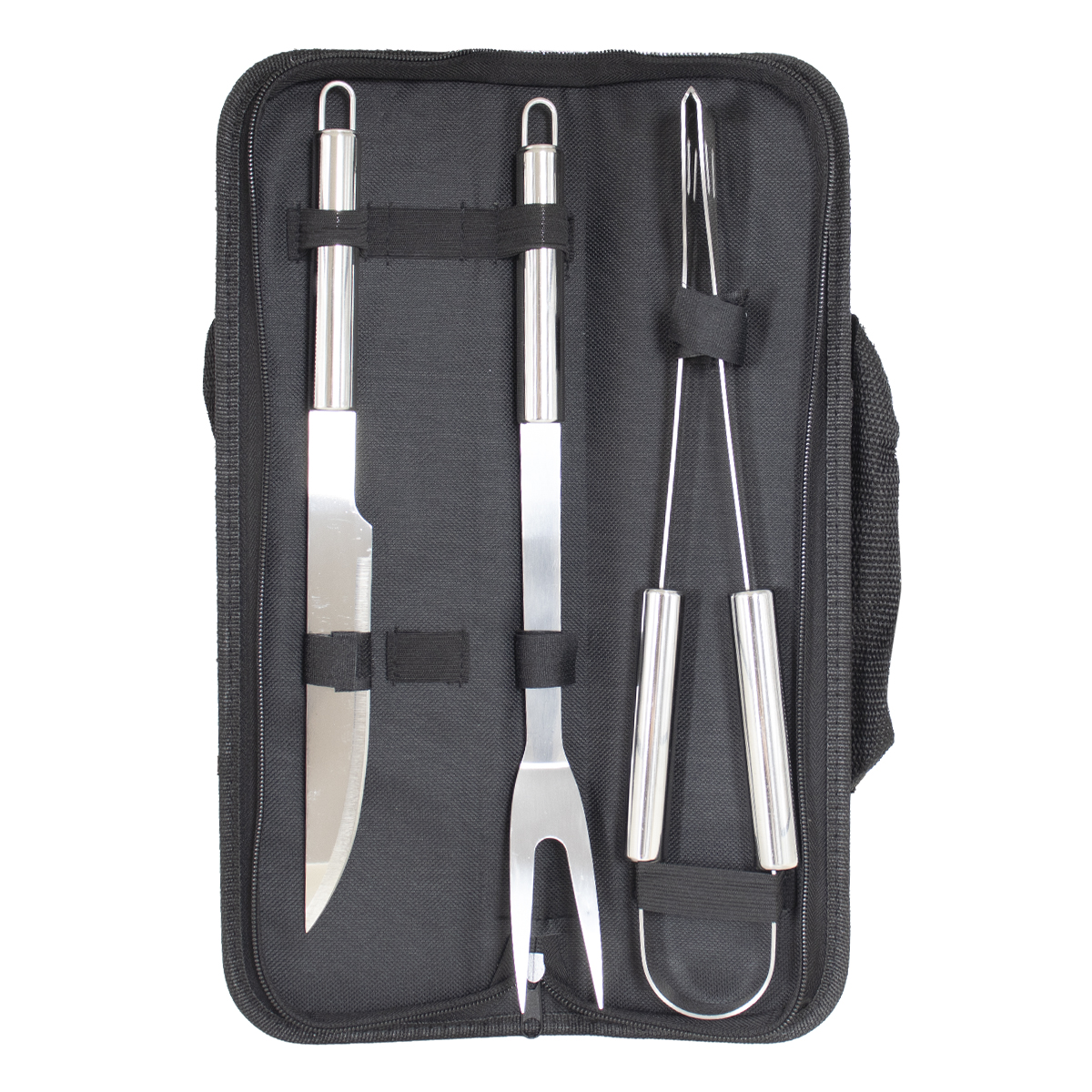 SET ASADOR x3 PIEZAS ESTUCHE NEGRO (JTHOG784)
