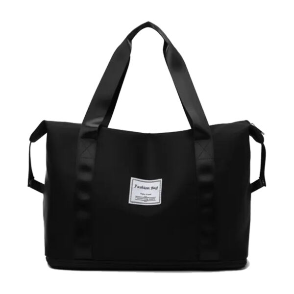 BOLSO PLEGABLE IMPERMEABLE MULTIFUNCION NEGRO (JTBOL034)