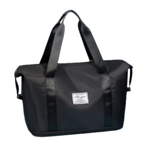 BOLSO PLEGABLE IMPERMEABLE MULTIFUNCION NEGRO (JTBOL034)