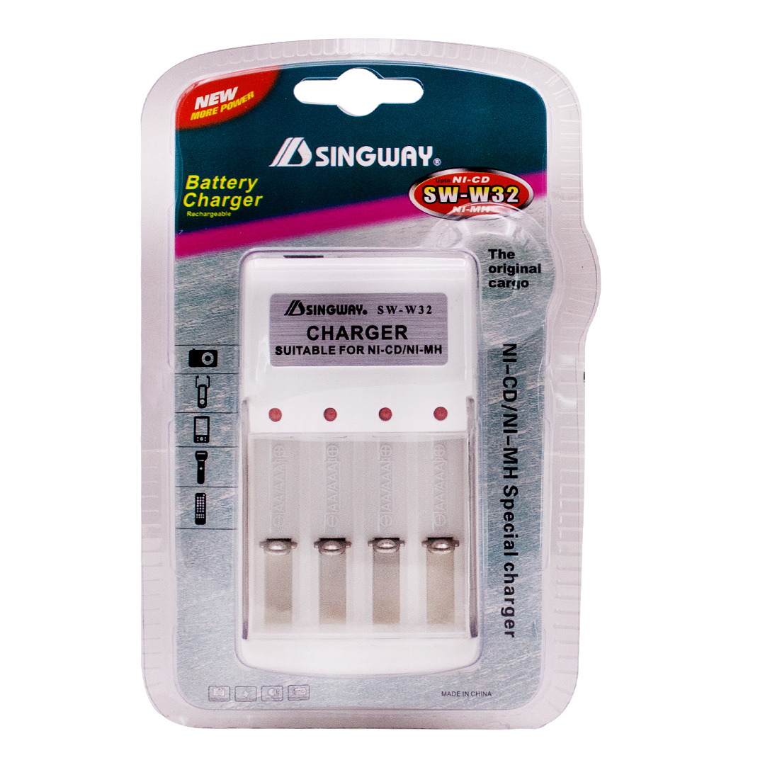 CARGADOR DE PILAS SINGWAY AA / AAA (JTCARG065)